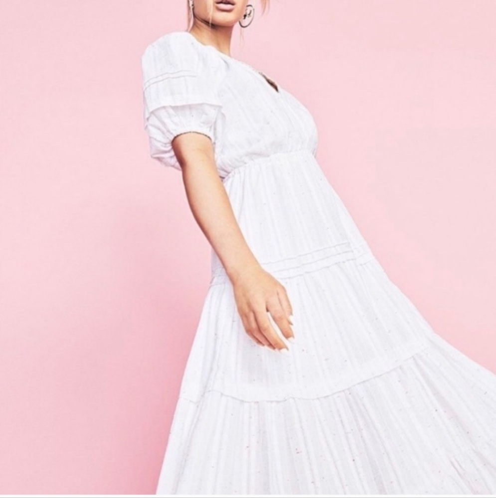 Betsey Johnson Spectator Tiered Cotton Confetti Dress